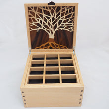 Load image into Gallery viewer, open wooden jewellery box