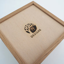 Load image into Gallery viewer, Large Silver Birch Sapele Trinket Box (Dark)