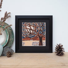 Load image into Gallery viewer, framed blue welsh mountains giclee print