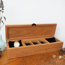 Load image into Gallery viewer, Waves Wooden Jewellery and Watch Box