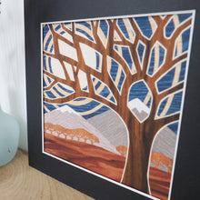 Load image into Gallery viewer, Snowy Mountain Tops Giclee Print Wall Hanging