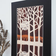 Load image into Gallery viewer, Winter Trees Reflection Giclee Print