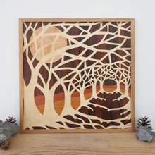 Load image into Gallery viewer, &#39;Evening Walk&#39; Large Marquetry Wall Art
