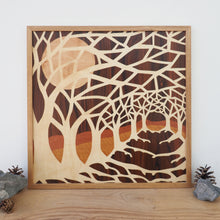 Load image into Gallery viewer, 'Evening Walk' Large Marquetry Wall Art