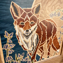 Load image into Gallery viewer, Fox Marquetry Wall Hanging

