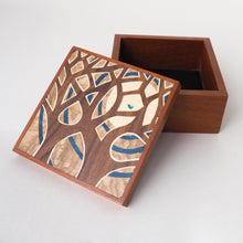 Load image into Gallery viewer, Golden Hour Wooden Trinket Box

