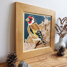 Load image into Gallery viewer, Goldfinch Marquetry Wall Hanging
