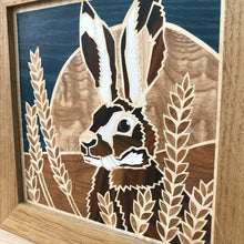 Load image into Gallery viewer, Hare Marquetry Wall Hanging
