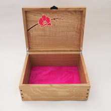 Load image into Gallery viewer, Pink Orchids Large Jewellery Box
