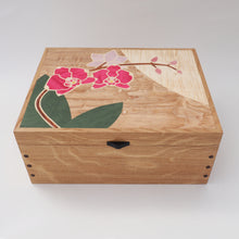 Load image into Gallery viewer, Pink Orchids Large Jewellery Box
