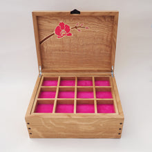 Load image into Gallery viewer, Pink Orchids Large Jewellery Box
