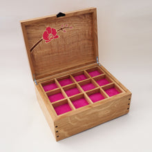 Load image into Gallery viewer, Pink Orchids Large Jewellery Box
