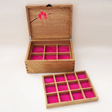 Load image into Gallery viewer, Pink Orchids Large Jewellery Box
