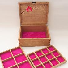 Load image into Gallery viewer, Pink Orchids Large Jewellery Box
