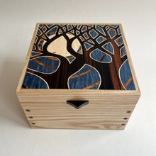 Load image into Gallery viewer, Moonlit Trees Small Wooden Ash Jewellery Box
