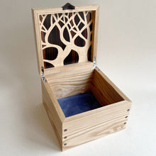Load image into Gallery viewer, Moonlit Trees Small Wooden Ash Jewellery Box
