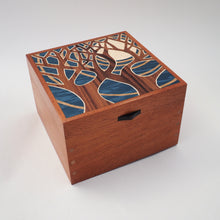 Load image into Gallery viewer, Moonlit Trees Small Wooden Jewellery Box
