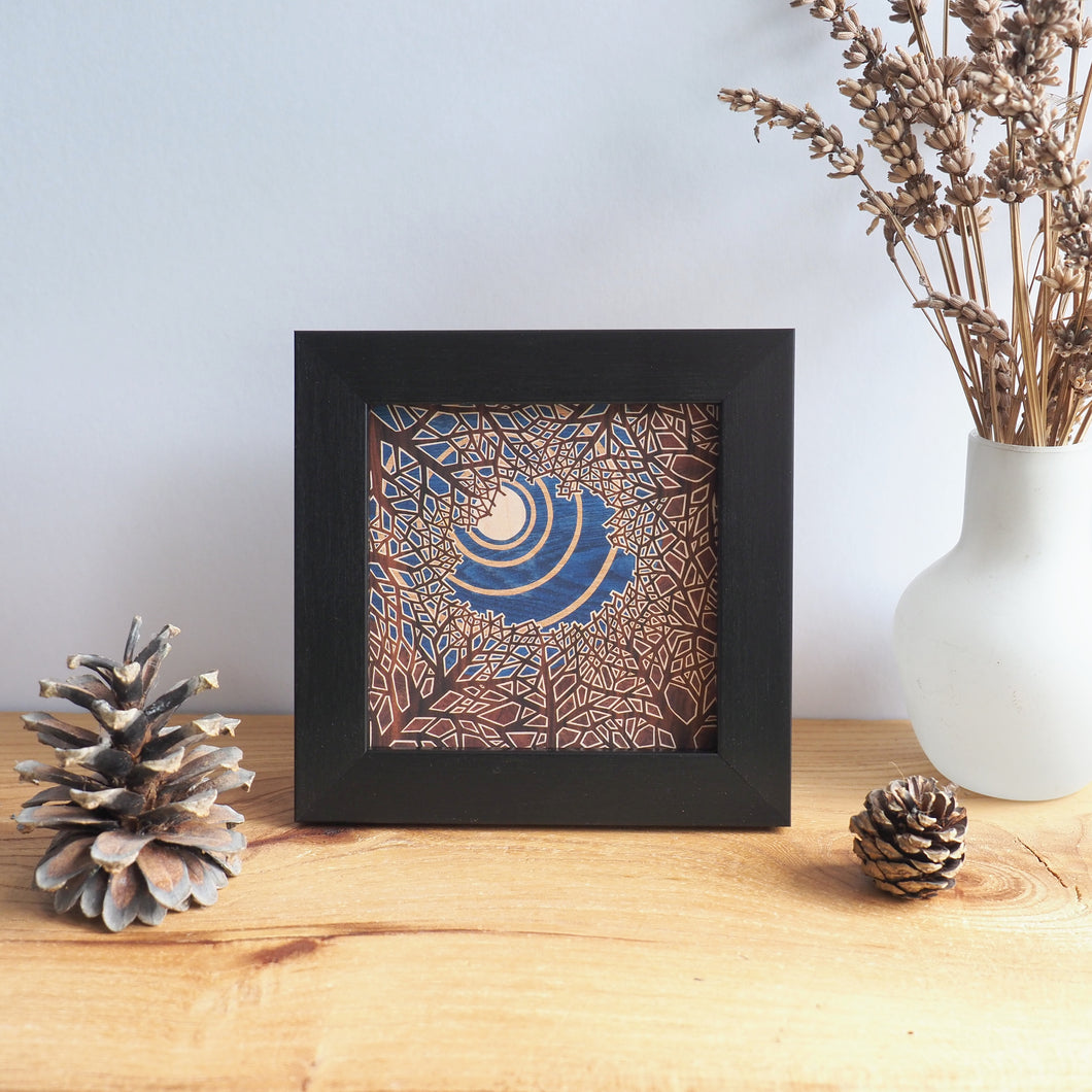 Tree Collection Mini Framed Giclee Prints