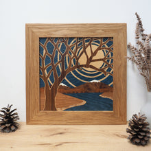 Load image into Gallery viewer, &#39;Mountain Escape&#39; Original Marquetry Wall Hanging
