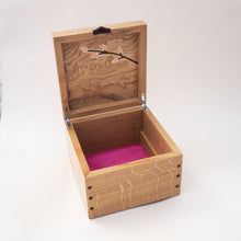 Load image into Gallery viewer, Pink Orchids Small Wooden Jewellery Box
