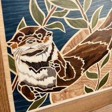 Load image into Gallery viewer, Otter Marquetry Wall Hanging
