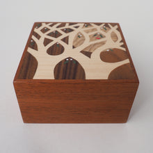 Load image into Gallery viewer, White Spring Blossoms Wooden Trinket Box
