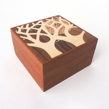 Load image into Gallery viewer, White Spring Blossoms Wooden Trinket Box
