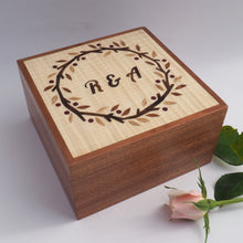 Load image into Gallery viewer, Autumn Wedding Wreath Trinket Box
