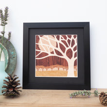 Load image into Gallery viewer, Sunset framed Tree giclee print
