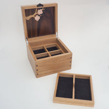 Load image into Gallery viewer, Cherry Blossom Small Wooden Jewellery Box
