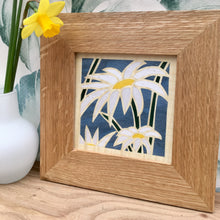 Load image into Gallery viewer, daisy marquetry wall hanging
