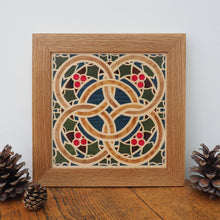 Load image into Gallery viewer, Five Gold Rings Marquetry Wall Hanging
