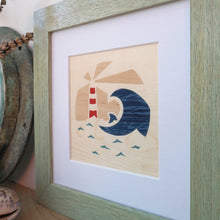 Load image into Gallery viewer, framed lighthouse giclee print
