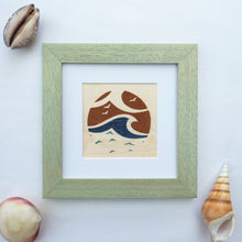 Load image into Gallery viewer, framed wave giclee print
