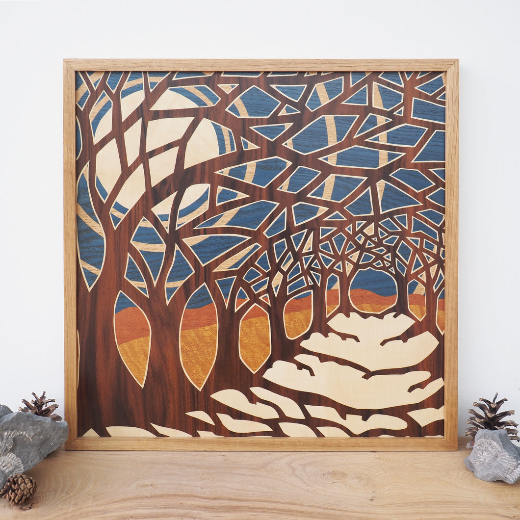 'Midnight Journey' Large Marquetry Wall Art