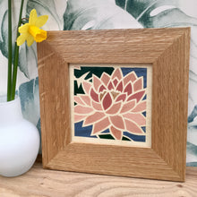 Load image into Gallery viewer, pink lotus flower marquetry wall hanging
