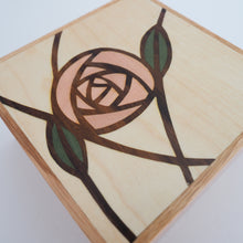 Load image into Gallery viewer, Mackintosh Rose Marquetry Trinket Box (Light)
