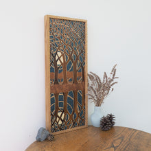 Load image into Gallery viewer, Moonlit Reflection Original Marquetry Wall Hanging
