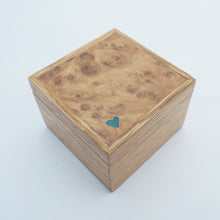 Load image into Gallery viewer, little turquoise heart ring box
