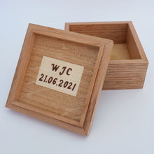 Load image into Gallery viewer, Fuchsia Flowers Wooden Trinket Box
