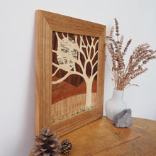 Load image into Gallery viewer, &#39;Spring Moon&#39; Original Marquetry Wall Hanging
