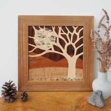Load image into Gallery viewer, &#39;Spring Moon&#39; Original Marquetry Wall Hanging
