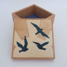 Load image into Gallery viewer, Sunrise Birds Marquetry Trinket Box
