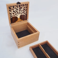 Load image into Gallery viewer, Small Tree of Life Wooden Jewellery Box
