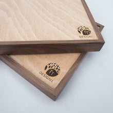 Load image into Gallery viewer, TT Designs Branding on wooden jewellery box
