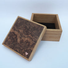 Load image into Gallery viewer, little pink heart wooden trinket box
