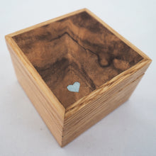 Load image into Gallery viewer, little silver heart ring box
