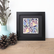 Load image into Gallery viewer, crocus flower framed giclee print
