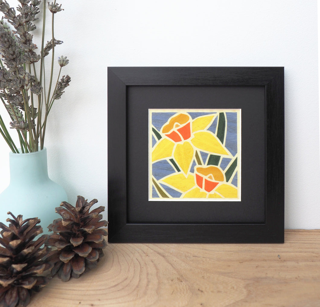 daffodil framed giclee print