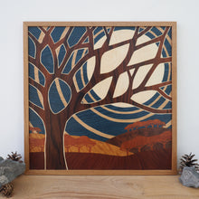 Load image into Gallery viewer, &#39;Harvest Moon&#39; Large Marquetry Wall Art
